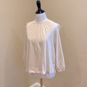 Everlane Small Ruffled Top, Natural